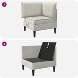 SOFA s pohranom Krem Baršun | Eponuda.com