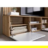 CARRYHOME DNEVNI REGAL, bela, barve hrasta | Shoptok.si