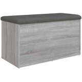  Klupa za cipele siva boja hrasta 82x42x45 cm konstruirano drvo | shoptok.hr