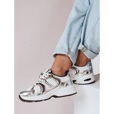 DStreet Sneakersy damskie na płaskiej podeszwie GLISSWALK beżowe | ePonuda.com