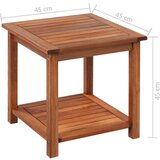  Bočni stolić od masivnog bagremovog drva 45 x 45 x 45 cm | shoptok.hr