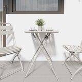 Bistro Stol Bež 55 x 55 x 72,5 cm Čelik s prahom | shoptok.hr