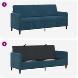 SOFA s pohranom Plava 192 x 78 x 87 cm Poliester | Shoptok.si