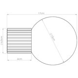 Sollux Stenska svetilka HALO olivno zelena IP44, (5000352056) | Shoptok.si