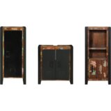 vidaXL Set namještaja za kupaonicu 3 pcs Čvrsto reciklirano drvo | shoptok.hr