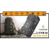  Viking-Power Bank sa LED svetlom, bežičnim punjenjem i solarnim panelom Power Delivery 15W/30000mAh | Eponuda.com