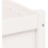 vidaXL Vrtno cvetlično korito belo 70x70x70 cm trdna borovina | Shoptok.si