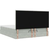 vidaXL Okvir kreveta s madracima svijetlosivi 160x200cm baršunasti | shoptok.hr