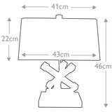 Elstead GN-JACKSON-SQUARE-TL - Stona lampa JACKSON SQUARE 1xE27/60W/230V | Eponuda.com