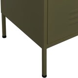 Ormarić za pohranu maslinasto zeleni 80 x 35 x 101,5 cm čelični | Eponuda.ba