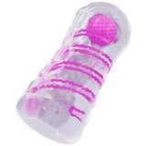 Pretty Love Fantasy Male Masturbator with Internal Spiral & Balls Transparent Cene