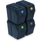  Set 4x 20L košev za ločevanje odpadkov Sortibox antracit | Shoptok.si