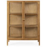 MOME Vitrina u dekoru hrasta u prirodnoj boji 90x126x40 cm Ceci – | shoptok.hr