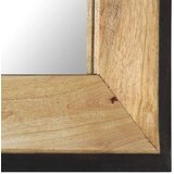 vidaXL Ogledalo 50x50 cm trden mangov les | Shoptok.si