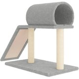  Grebalica za mačke s tunelom i ljestvama svjetlosiva 55,5 cm | shoptok.hr