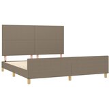  Okvir za krevet bez madraca smeđesivi 180x200 cm od tkanine | shoptok.hr