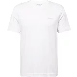 Calvin Klein Majica bež siva / bijela