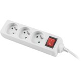 Lanberg POWER STRIP 3M WHITE, 3X 230V PL, WITH SWITCH | shoptok.hr