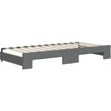  Dnevni krevet na razvlačenje i ladice tamnosivi 90 x 200 cm | shoptok.hr