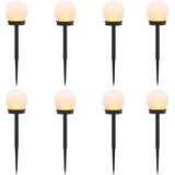  Solarna svjetla za vanjsku upotrebu s tlošcem 8 pcs 38,5 cm ABS | Eponuda.com