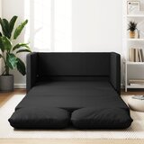 vidaXL Talni raztegljiv kavč 2 v 1 črn 112x174x55 cm umetno usnje Cene