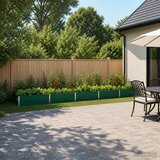  Povišeni vrtni krevet Zelena 400 x 80 x 24 cm | shoptok.hr