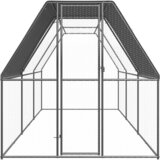 Vanjski kavez za kokoši 2 x 6 x 2 m od pocinčanog čelika | shoptok.hr