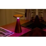 Gingko LED namizna svetilka v temni naravni barvi z lesenim senčilom (višina 21 cm) Sylva – | Shoptok.si