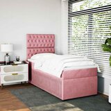 Box spring krevet s madracem ružičasti 80 x 200 cm baršunasti | shoptok.hr