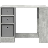  Stol s policom Betonski sivi 100 x 40 x 75 cm Konstruirano drvo | Eponuda.ba