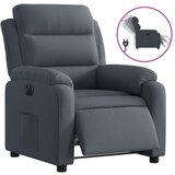 Maison Chic Električni naslanjač - Relax naslanjač temno siv žamet, (22061061) | Shoptok.si
