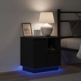  Noćni ormar Crni hrast 50 x 34,5 x 50 cm. Konstruirano drvo | Eponuda.com