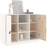  Komoda bela 100x40x75 cm trdna borovina, (20654395) | Shoptok.si