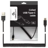  Spiralni kabel USB-A na USB-C 1,8m, (20651058)