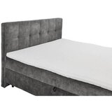 MID.YOU POSTELJA Z VZMETNICO 180 cm x 200 cm , tekstil, leseni material antracit | Shoptok.si