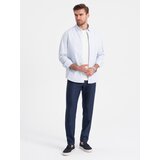 Ombre Men's classic chino SLIM FIT pants - navy blue | shoptok.hr