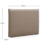 Kave Home Smeđe-sivo podstavljeno uzglavlje 180x118 cm Jaira – | shoptok.hr