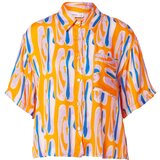FRNCH PARIS Bluza 'LIZBETH' modra / oranžna / svetlo roza | Shoptok.si