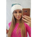 Kesi Women's cap Iris K348 white+turquoise Cijene