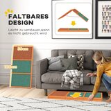  Rampa za pse Agility sklopiva podesiva visina protuklizna od jelovine do 40 kg 173 x 59 x 66 cm narančasta/zelena | shoptok.hr