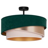  duolla - plafonski luster kobo 1xE27/15W/230V preč. 45 cm zelena/zlatna/krem | Eponuda.com