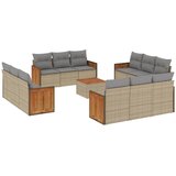  13-dijelni set vrtnih sofa s jastucima poliratan Bež | shoptok.hr
