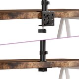  Dvojni nosilec za monitor črno jeklo VESA 75/100 mm, (21007392) | Shoptok.si