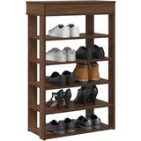 vidaXL Regal za čevlje rjav hrast 60x30x98 cm inženirski les Cene