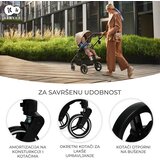 Kinderkraft Otroški voziček Kinderkraft Yoxi MINK PRO 3v1, Mystic Green | Shoptok.si