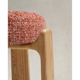 Kave Home Barsko stol iz masivnega jesena v barvi terakote/v temni naravni barvi (višina sedeža 65 cm) Granite – | Shoptok.si