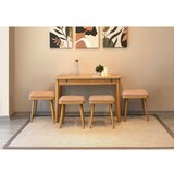 Hanah home vina mini 06 0900 oak stone set : sto, stolice i klupa Cene