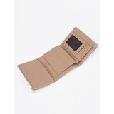 Shelvt Small beige women's faux leather wallet | shoptok.hr