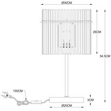 Globo 15698T1 - Stona lampa GORLEY 1xE14/60W/230V prečnik 30 cm crna | Eponuda.com