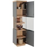 Modern Living Vitrina Jake, Antracit, Barva Hrasta | Shoptok.si